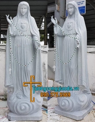 Tượng Đức Mẹ Fatima Bằng Đá Đẹp Tại Thái Bình