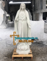 Tượng Đức Mẹ Fatima Đá Trắng Đẹp Nhất