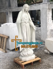 Tượng Đức Mẹ Fatima Đá Trắng Đẹp Nhất
