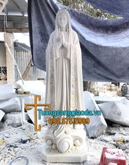 Tượng Đức Mẹ Fatima Đá Trắng Đẹp Tai Bảo Lộc