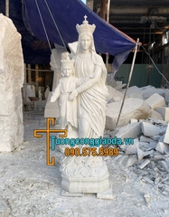 Tượng Đức Mẹ La Vang Đá Nguyên Khối Đẹp Tại Thái Bình