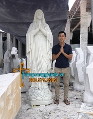 Tượng Đức Mẹ Lộ Đức Đá Trắng Đẹp Nhất Đà Nẵng