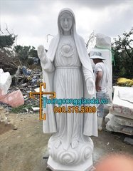 Tượng Mẹ Fatima Bằng Đá Trắng Đẹp Nhất Bắc Giang