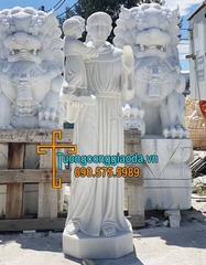 Tượng Thánh Antôn Bồng Chúa Giesu Đá Tự Nhiên