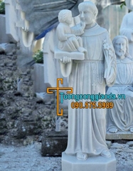 Tượng Thánh Antôn Bằng Đá Trắng Đẹp Tại Vũng Tàu