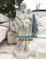 Tượng Thánh Giuse Thợ Bằng Đá Đẹp Nhất Tại Nghệ An