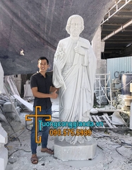 Tượng Thánh Giuse Bằng Đá Đẹp Nhất Tại Thái Bình