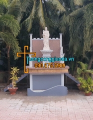 Tượng Thánh Giuse Bồng Chúa Bằng Đá Trắng Đẹp Cao 2m Về Vĩnh Long