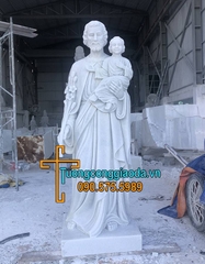 Tượng Thánh Giuse Đá Bồng Chúa Đẹp Tại Nam Định