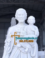 Tượng Thánh Giuse Đá Bồng Chúa Đẹp Tại Nam Định