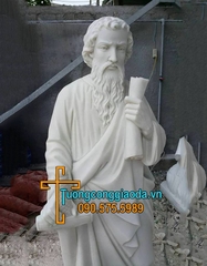Tượng Thánh Phaolô Bằng Đá Cẩm Thạch Đẹp Tại Thái Bình