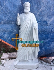 Tượng Thánh Phêrô Đá Trắng Đẹp Tại Đồng Nai
