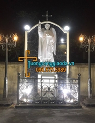 Tượng Thánh Vicente Bằng Đá Cẩm Thạch Trắng Đẹp