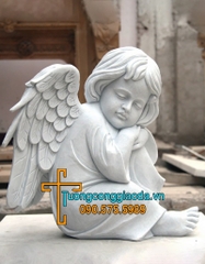 Tượng Thiên Thần Đá Đẹp Dễ Thương Trang Trí