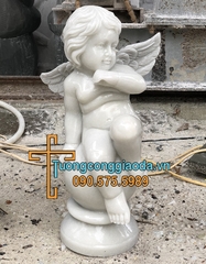 Tượng Thiên Thần Đá Đẹp Trang Trí Sân Vườn