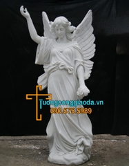 Tượng Thiên Thần Đá Đẹp Trang Trí Sân Vườn