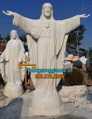 Tượng Trái Tim Chúa Đá Mỹ Nghệ Song Toàn