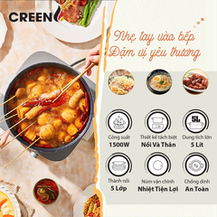Nồi lẩu đa năng CREEN CR-HP05