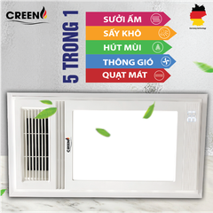 Quạt sưởi nhà tắm thông minh CREEN CR-SMH668
