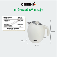 Ấm Điện Siêu Tốc Creen CR-SW17C