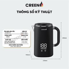 Ấm Điện Siêu Tốc Creen CR-SW17A