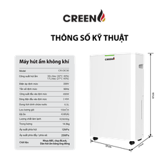 Máy hút ẩm không khí Creen CR-DE30