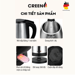 Ấm Điện Siêu Tốc Creen CR-SW18A