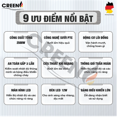 Quạt sưởi nhà tắm thông minh CREEN CR-SMH636 Plus