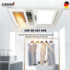 Quạt sưởi nhà tắm thông minh CREEN CR-SMH636 Plus