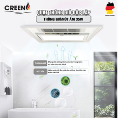 Quạt sưởi nhà tắm thông minh CREEN CR-SMH636 Plus