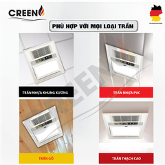Quạt sưởi nhà tắm thông minh CREEN CR-SMH636 Plus