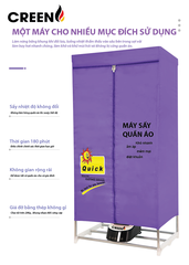 Máy sấy quần áo CREEN CR-TS160
