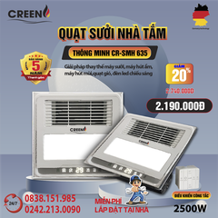 Quạt sưởi nhà tắm thông minh CREEN CR-SMH635