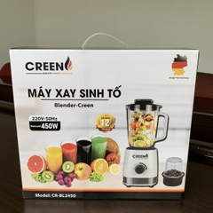 Máy xay sinh tố 2 cối CREEN CR-BL2450