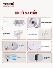 Quạt tuần hoàn thông minh CREEN CR-FSM50-DC
