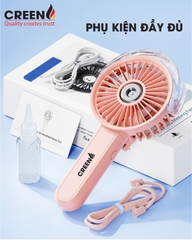 Quạt gập mini phun sương cầm tay CREEN CR-S5