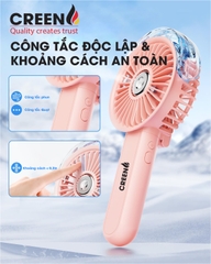 Quạt gập mini phun sương cầm tay CREEN CR-S5