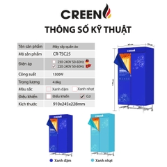 Máy sấy quần áo CREEN CR-TSC25