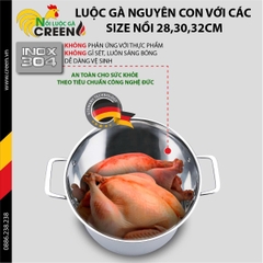 Nồi luộc gà 32cm Creen CR-S32