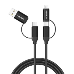 ✪ CHÍNH HÃNG ✪ Cáp sạc 4 trong 1 dùng cho điện thoại máy tính bảng Tronsmart C4N1