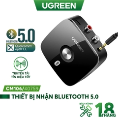 Bộ nhận Bluetooth ra 3.5mm+2RCA hỗ trợ APTX Black 40759