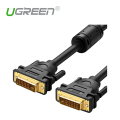 DVI(24+1) male to male cable gold-plated 1M Black Default Title 11672