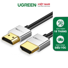 Dây cáp HDMI 2.0 thuần đồng tốc độ 18Gbps đầu hợp kim - 0.5M - Silver - HD117 1M 30476