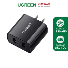 UGREEN Dual USB Wall Charger 3.4A (Black) Default Title 20327