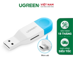 Đầu đọc thẻ TF/Micro-SD hai cổng USB có OTG tốc độ lên đến 480Mbps White 30358