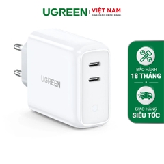 UGREEN 36W Dual PD Fast Charger (White) CD199 70263
