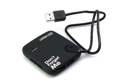 Hub USB 2.0 đa năng 3 cổng và đầu đọc thẻ (SD/TF/M2/MS) chip GL827L FE1.1 hỗ trợ OTG CR101 60CM 20238