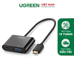 Bộ chuyển đổi HDMI to VGA(1920*1200P/60HZ)+HDMI(2k*4K) 30CM 40744