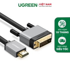 Dây HDMI sang DVI 24+1 đầu nhôm HD128 1M 20885