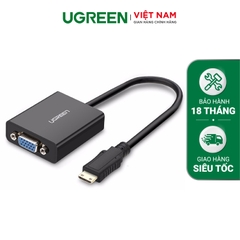 UGREEN Mini HDMI to VGA Converter 25cm (Black) MM112 40270